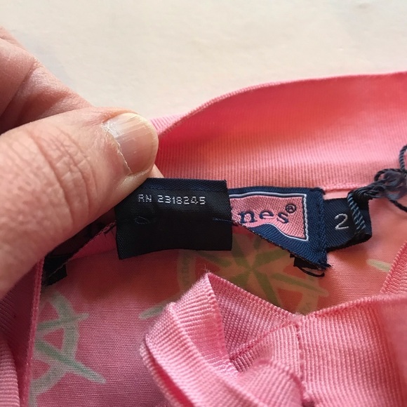 Vineyard Vines Reversible Wrap Skirt Blue/Pink Compass Antique Helm Print 2 - Picture 6 of 6